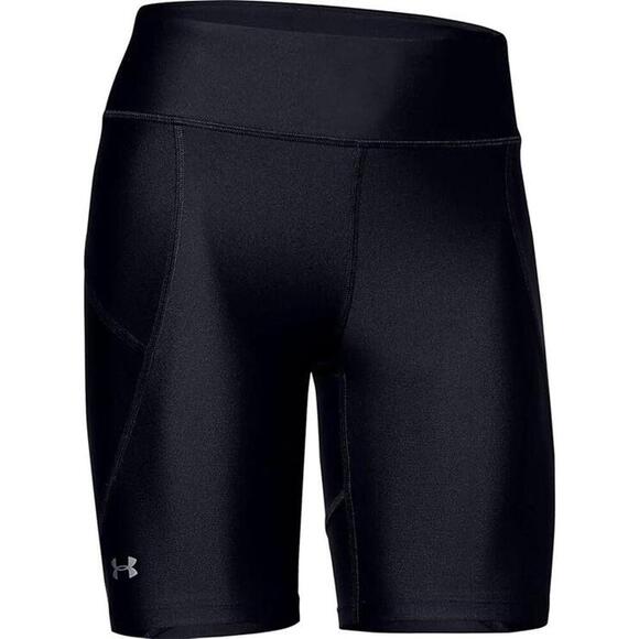 Under Armour Women's HeatGear Black Bike Shorts Compression Pull On Sz.XS - Picture 3 of 4